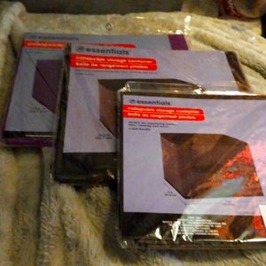 Collapsible storage containers lot of 3 packages 2 different sizes